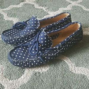 COLE HAAN Polka Dot Loafers Size 8
